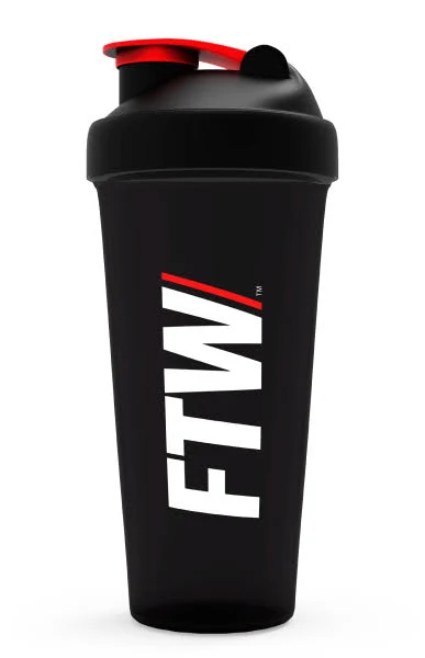 Coqueteleira 600ml Preta Com Tampa Preta Ftw