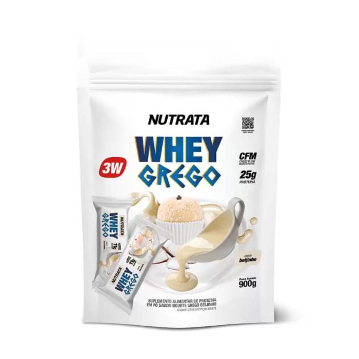 Foto de Whey Grego Refil 900g Nutrata - Beijinho