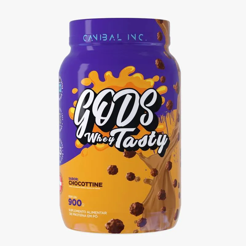 Gods Whey Tasty 3w Pote 900g Canibal - Chocottine