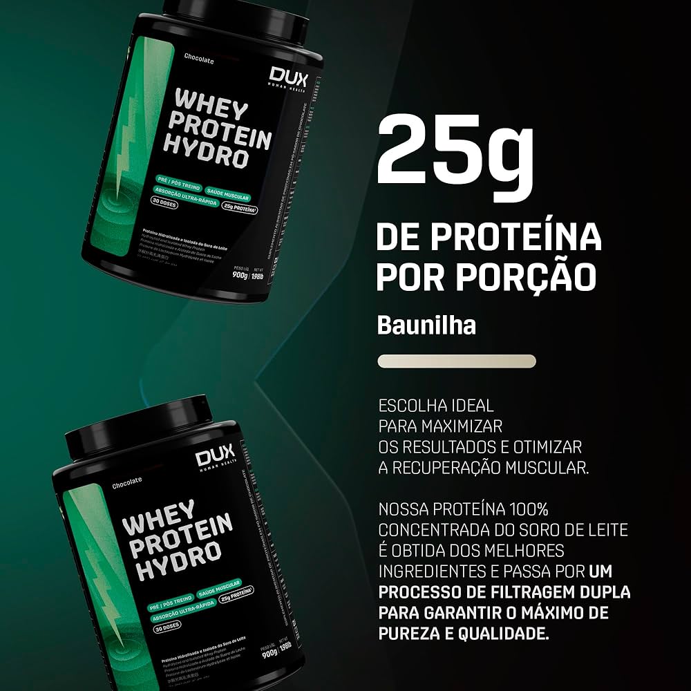 Foto de Whey Hidrolisado Pote 900g Dux Nutrition