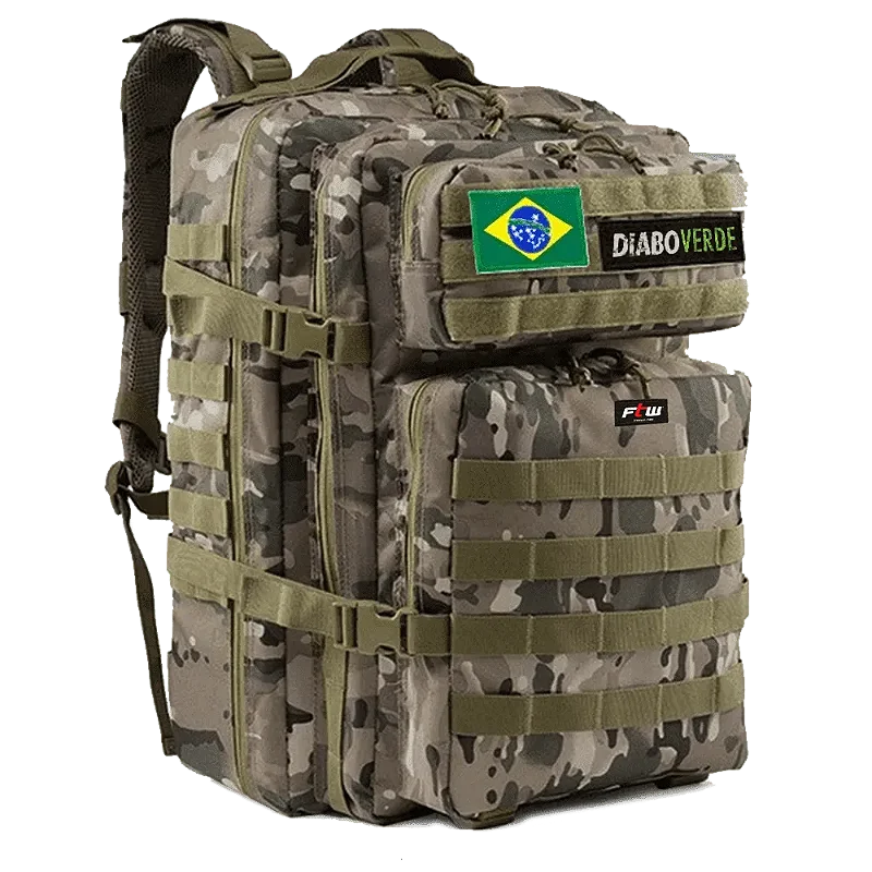 MOCHILA TATICA CAMUFLADA FTW