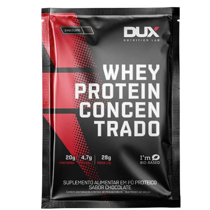 Whey Protein Concentrado 30g Sache Chocolate Dux Nutrition