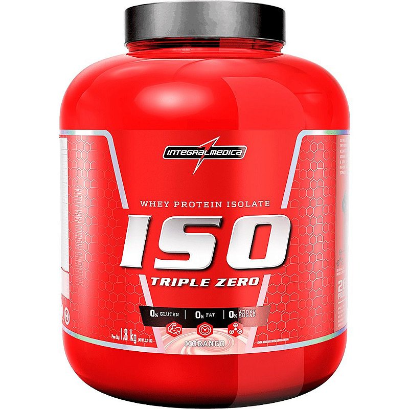 Iso Triple Zero Pote 1.8kg Integralmedica - Morango
