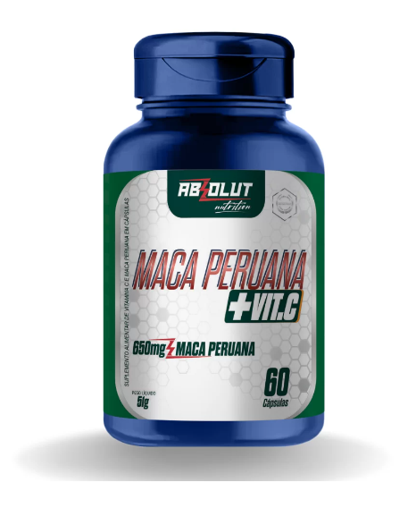 Maca Peruana e Vitamina C 60 Caps Absolut Nutrition
