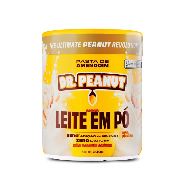 Pasta De Amendoim 600g Dr Peanut - Leite em Pó