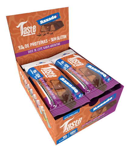 Foto de Taste Cookie Bar 50g Display Com 12Un Mrs Taste - Doce De Leite