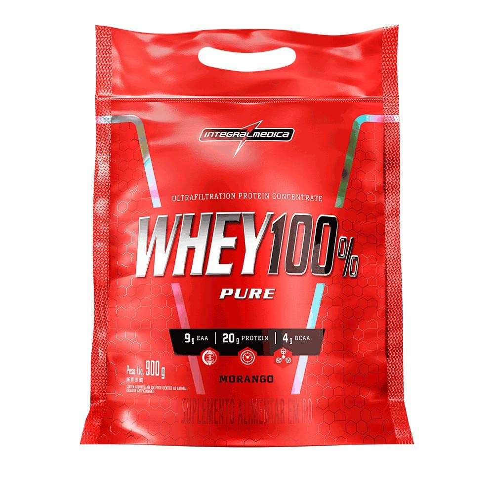 Whey 100% Pure Refil 900g Integralmedica - Coco
