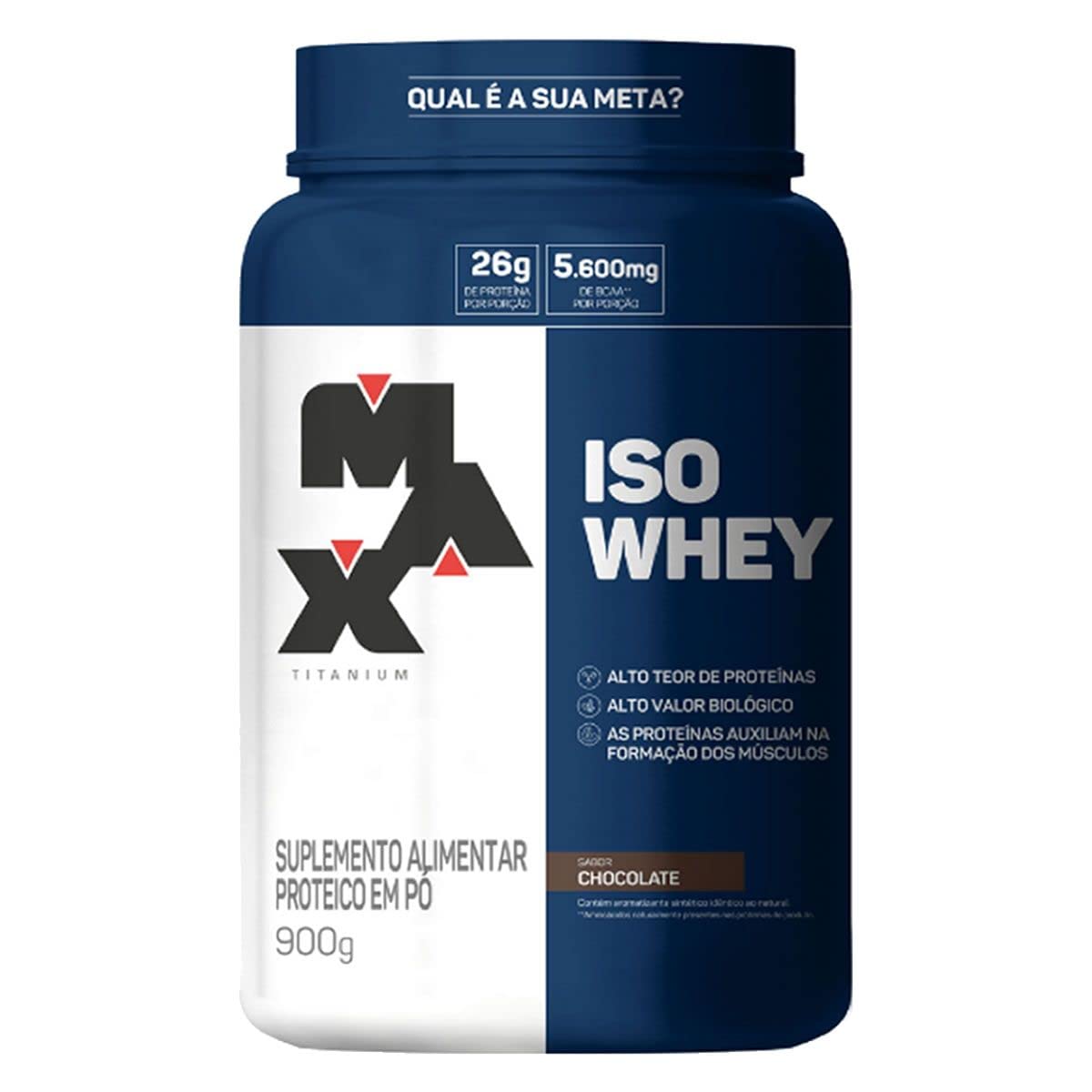 Iso Whey Pote 900g Max Titanium - Chocolate