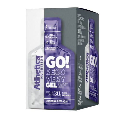 Foto de Go Recovery Gel Sache 30g Display Com 10un Atlhetica Nutrition - Guaraná Com Açaí