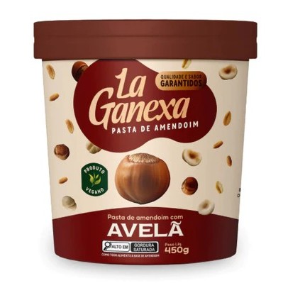 Foto de Pasta Amendoim 450g - La Ganexa - Avelã