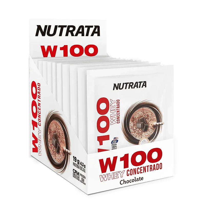 W100 Sache 30g Display Com 12un Nutrata - CHOCOLATE