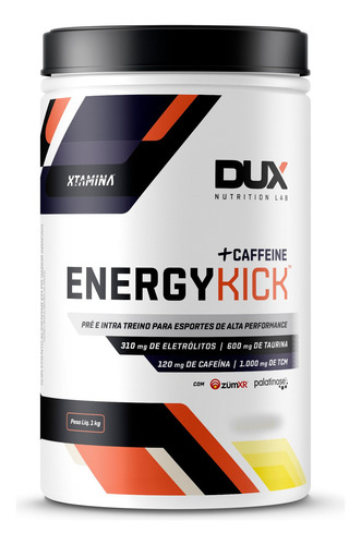 Energy Kick Caffeine 1kg Sabores Dux Nutrition - Abacaxi