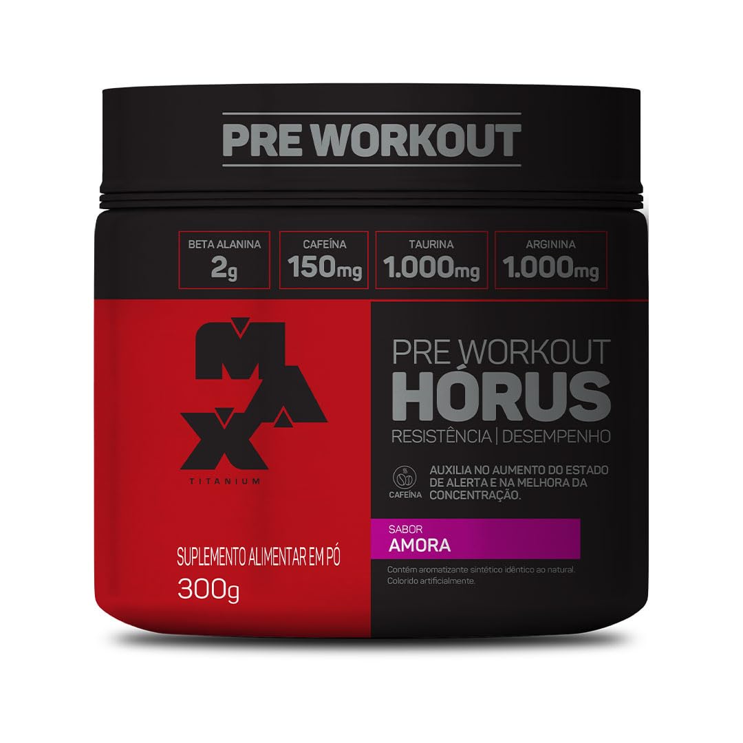 Foto de Pré treino Hórus 300g - Max Titanium - Amora