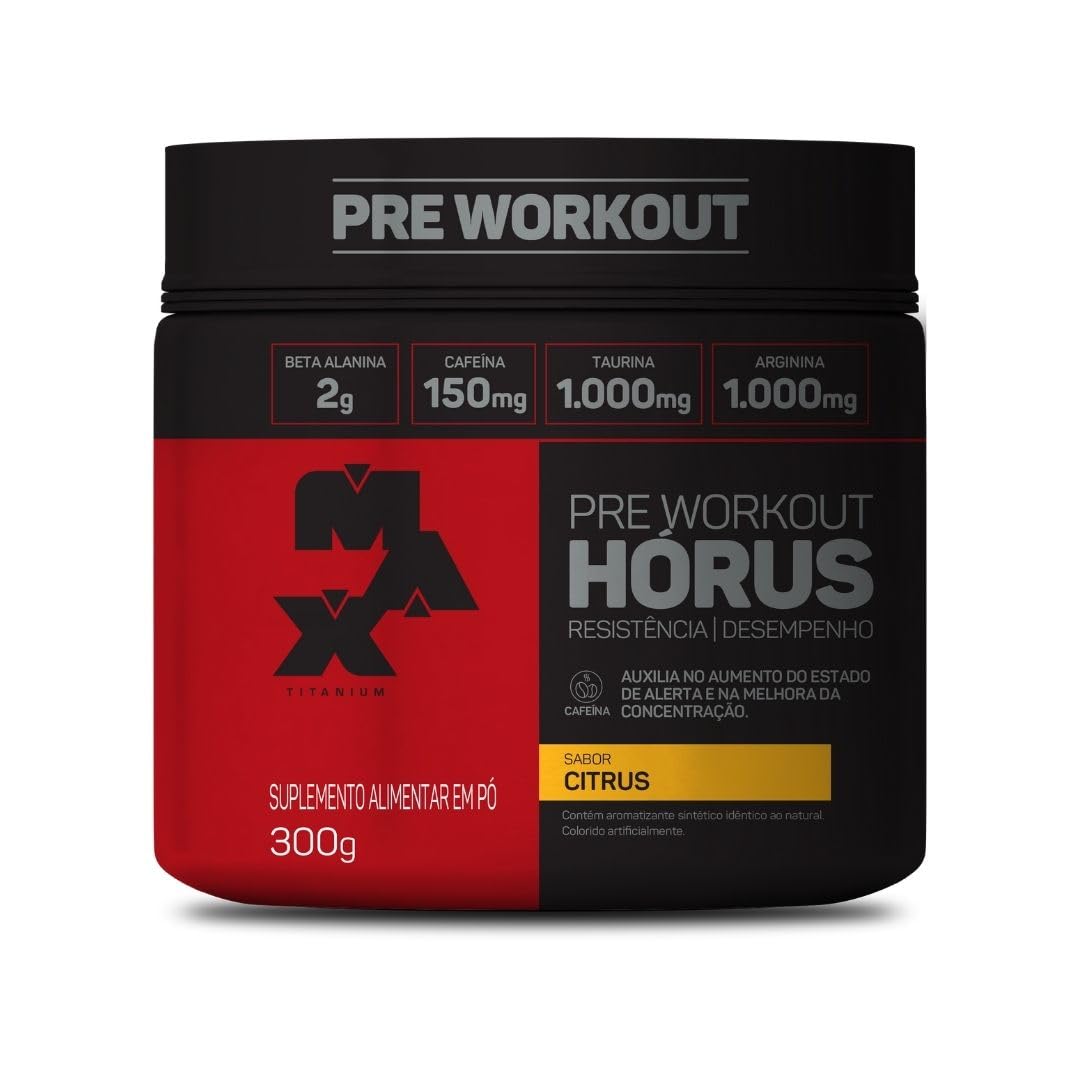 Pré treino Hórus 300g - Max Titanium - Citrus