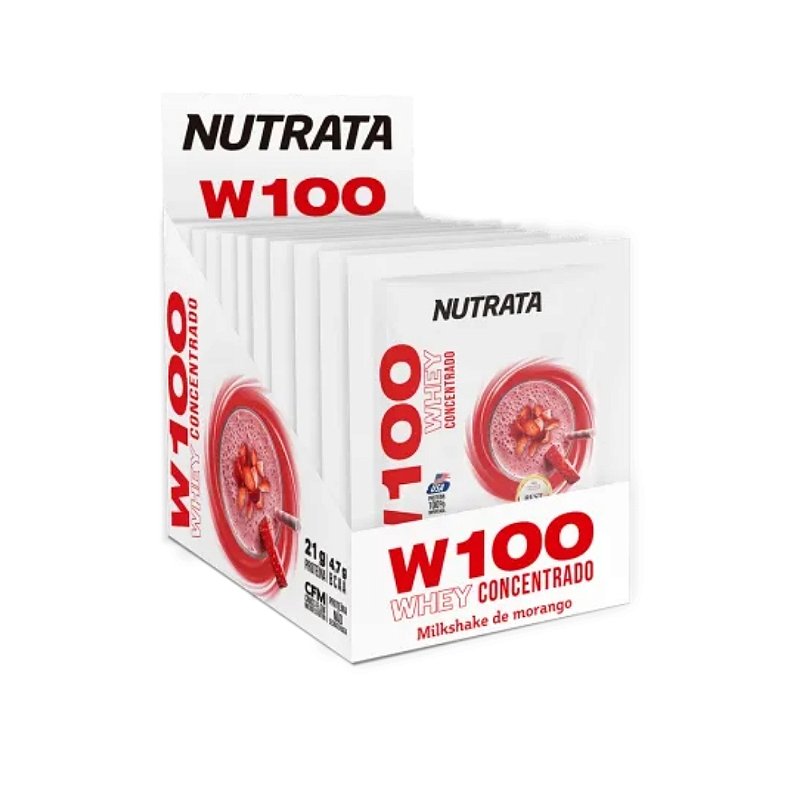 W100 Sache 30g Display Com 12un Nutrata - MORANGO