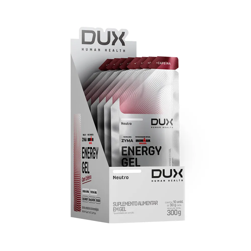 Energy Gel Com Cafeína 30g Display Com 10un Dux Nutrition - Neutro