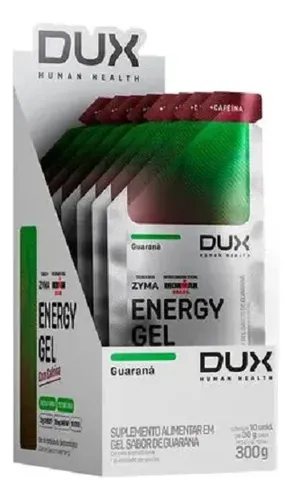 Energy Gel Com Cafeína 30g Display Com 10un Dux Nutrition - Guaraná