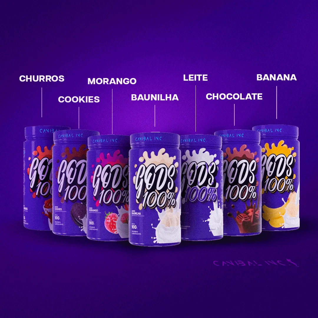 Foto de Gods Whey 100% Pote 900g Canibal