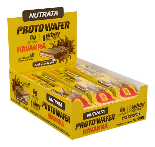 Proto Wafer 30g Display Com 12un Nutrata - Doce De Leite