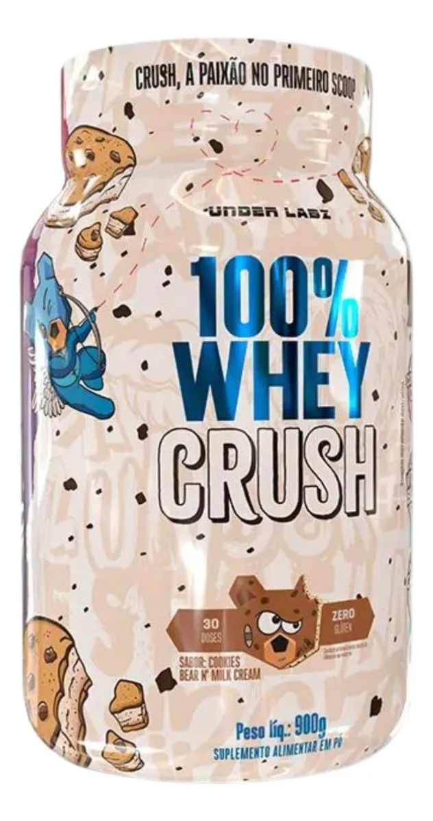 100% Whey Crush Pote 900g -Under Labz - Cookies