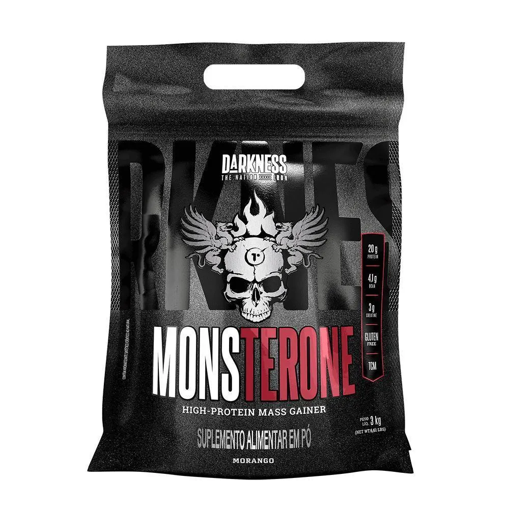 Monsterone 3kg Darkness - Morango