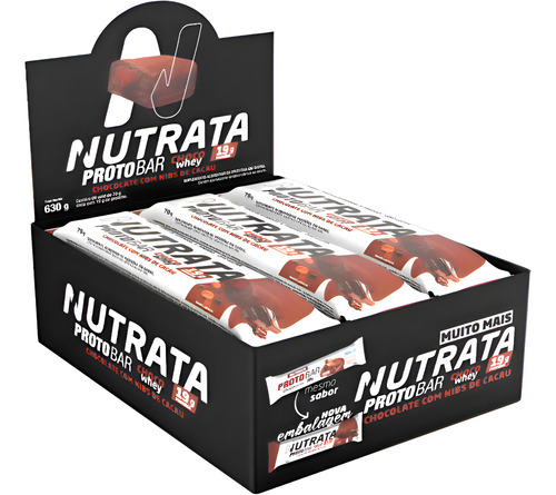 Protobar 70g Display Com 9un Nutrata - Chocolate