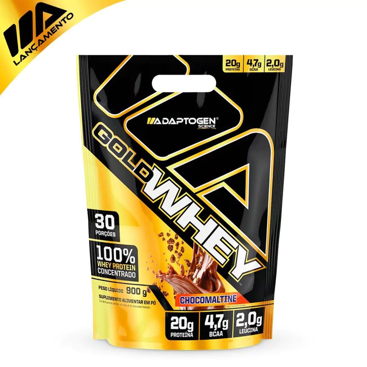 Gold Whey 900g Refil Adaptogen - Chocomaltine