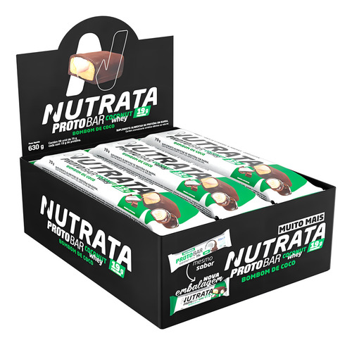 Protobar 70g Display Com 9un Nutrata - Coco