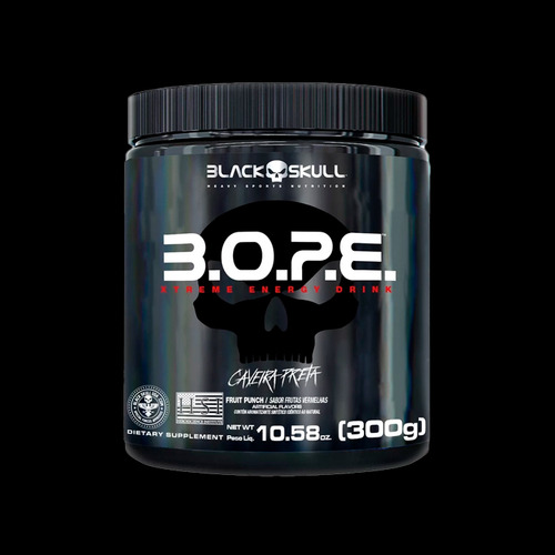 Pré Treino Bope 300g Black Skull - 300G - FRUTAS AMARELAS