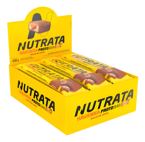 Protobar 70g Display Com 9un Nutrata - Doce De Leite