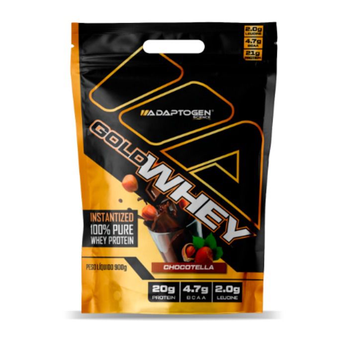 Gold Whey 900g Refil Adaptogen - Chocotella