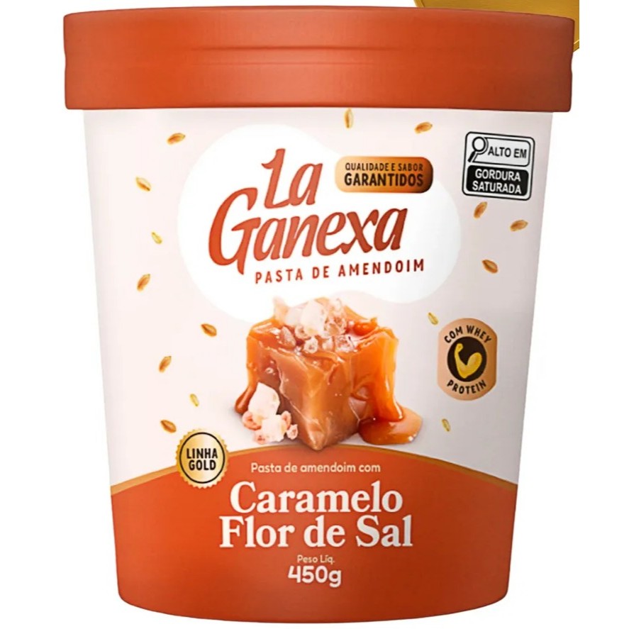 Pasta Amendoim 450g - La Ganexa - Caramelo Salgado C/Flor de Sal