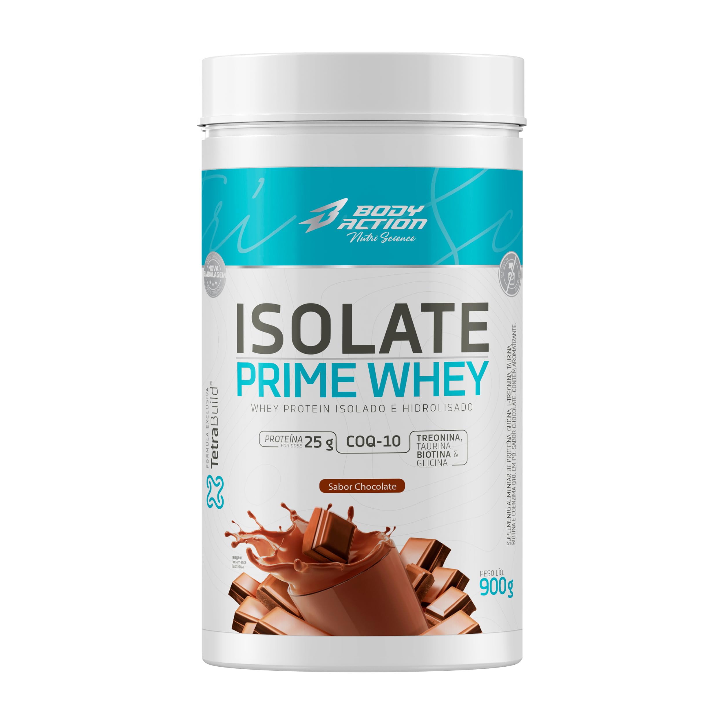 Isolate Prime Whey 900g Bodyaction - Chocolate