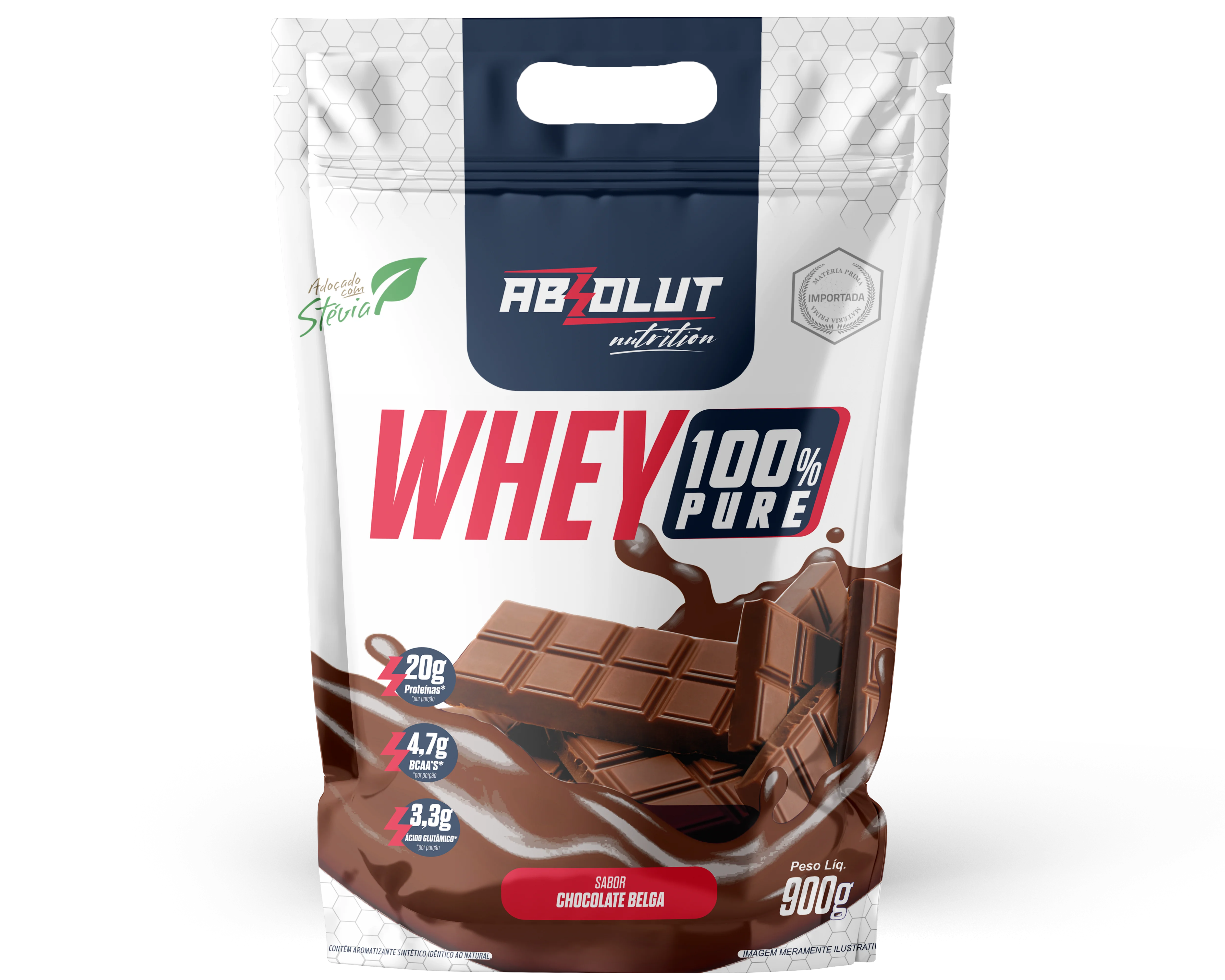 Whey Concentrado Refil 900g Absolut Nutrition - Cookies