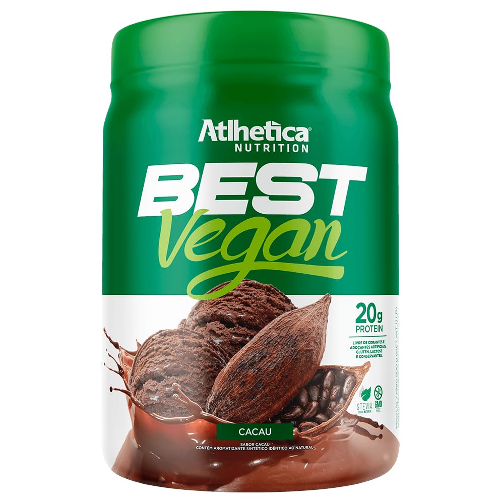 Best Whey Vegan Pote 500g Atlhetica Nutrition - Cacau