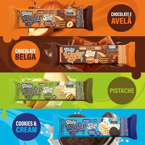Tasty Wafer Slim 30g Display Com 12un Adaptogen