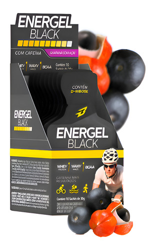 Energel Black Sache 30g Display Com 10un BodyAction - Açai Com Guaraná
