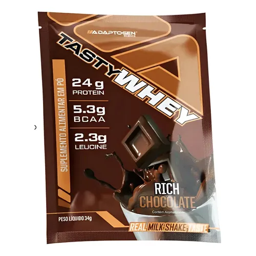 Foto de Packet Tasty Whey Rich Chocolate 34g Adaptogen
