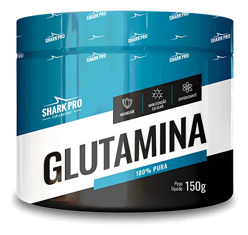 Foto de Glutamina Micronizada Sabor Natural Shark Pro - 150g