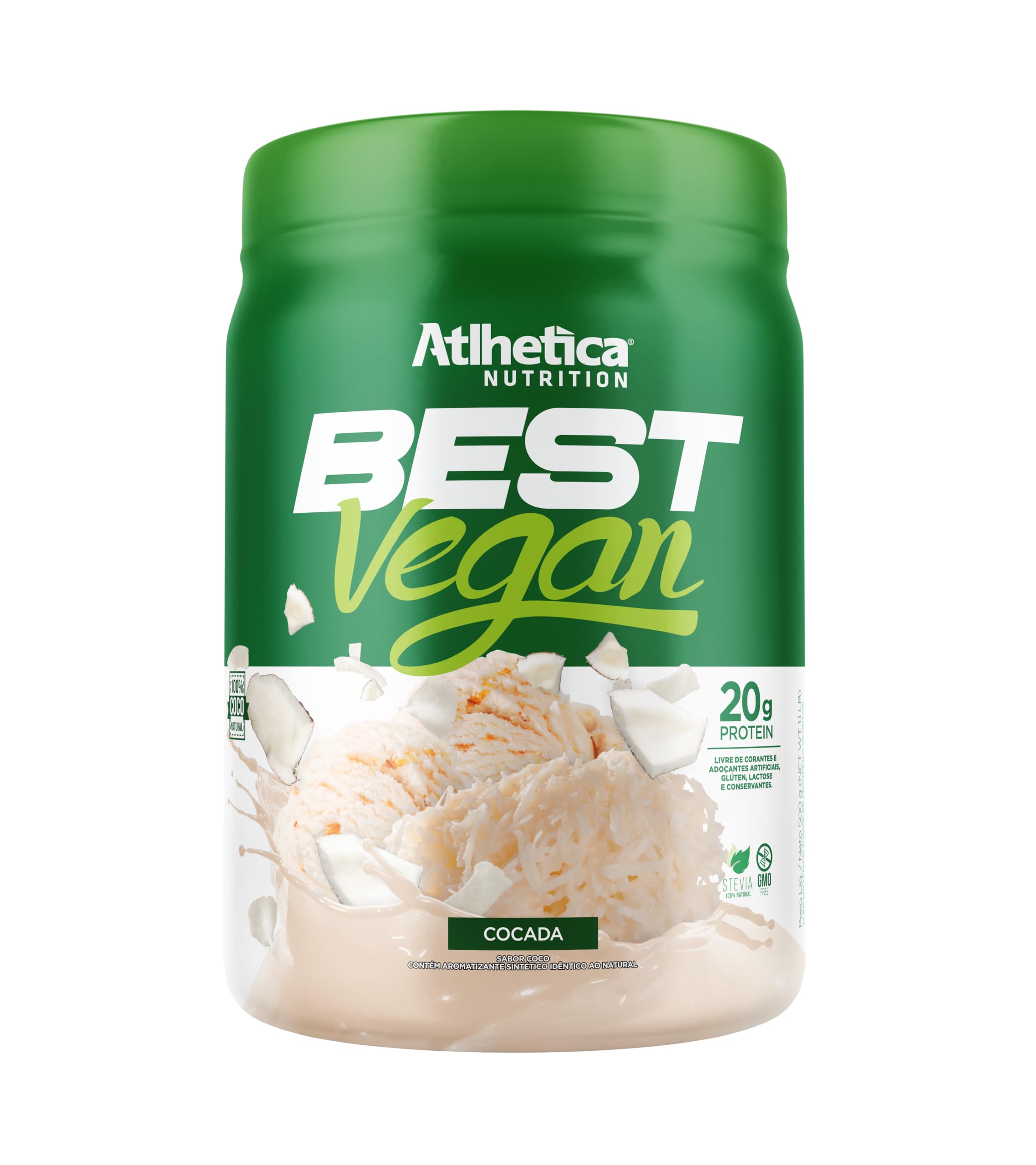 Best Whey Vegan Pote 500g Atlhetica Nutrition - Cocada