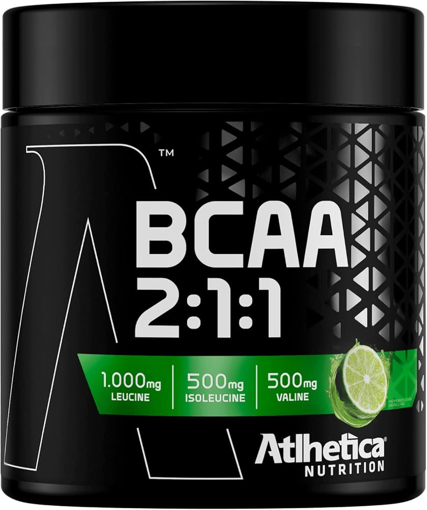 100% BCAA 2:1:1 Pote 210g Atlhetica Nutrition - Limão