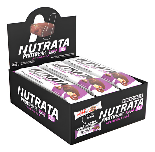 Protobar 70g Display Com 9un Nutrata - Avelã
