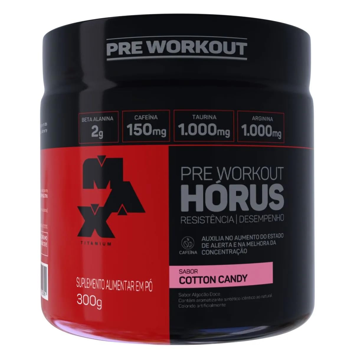 Pré treino Hórus 300g - Max Titanium - Cotton Candy