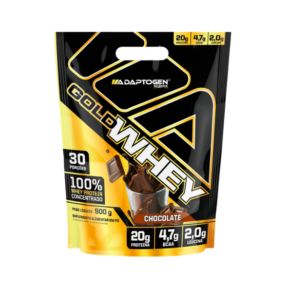 Gold Whey 900g Refil Adaptogen - Chocolate