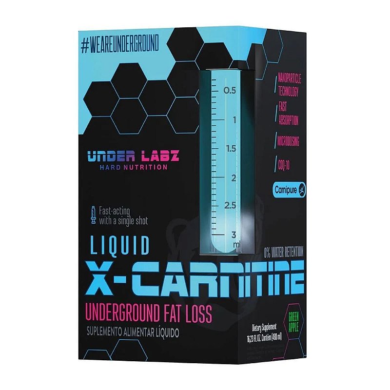 Foto de X-Carnitine 480ml Under Labz - Green Apple