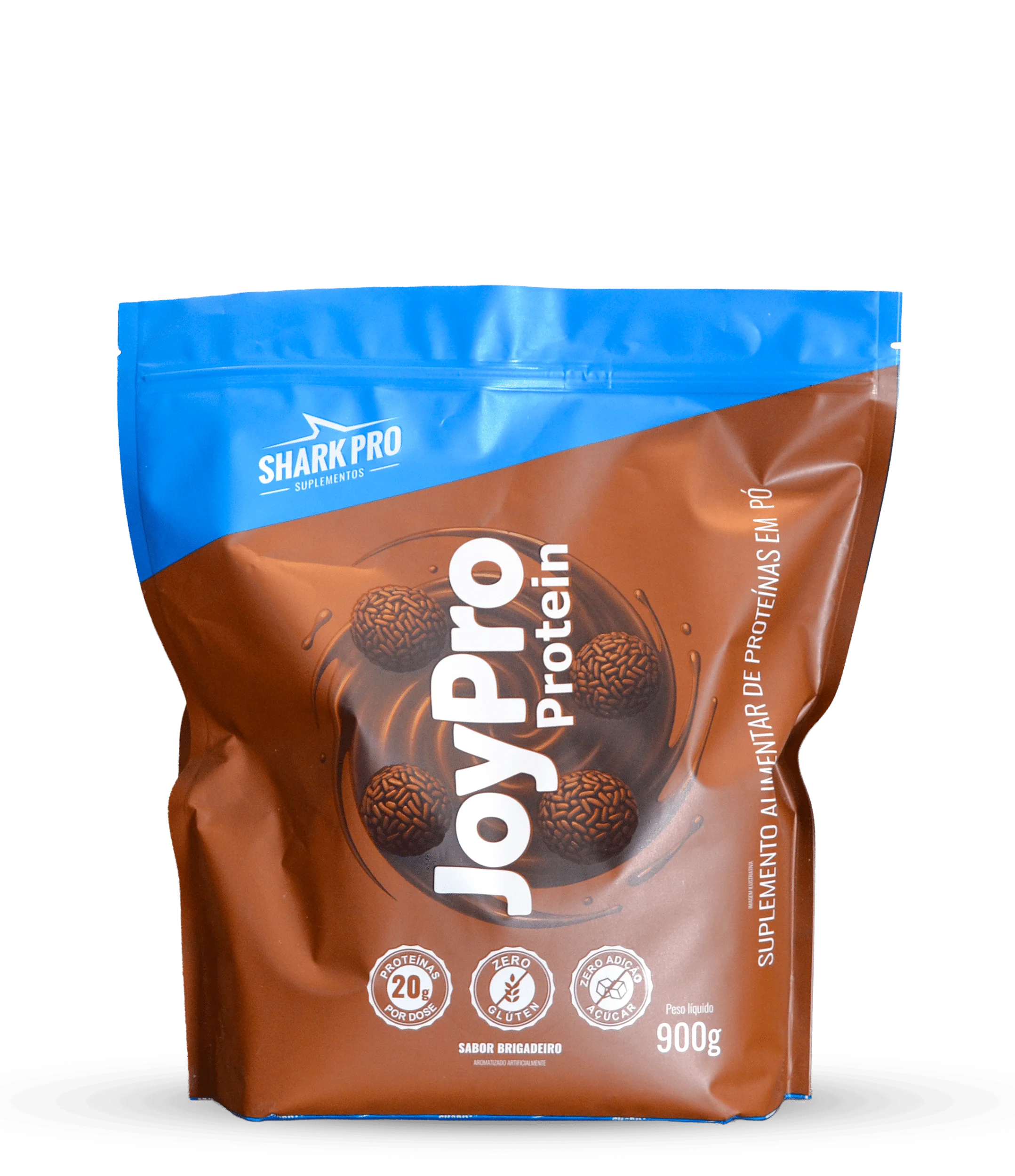 Foto de Whey Protein Joypro Refil 900g Shark Pro - Brigadeiro