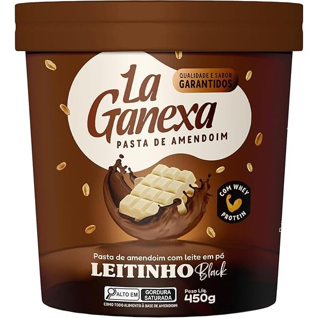 Pasta Amendoim 450g - La Ganexa - Leitinho Black