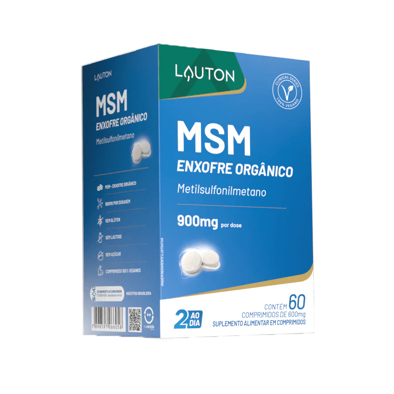 Enxofre Orgânico 450mg 60 Cápsulas Clinical Series Lauton Nutrition