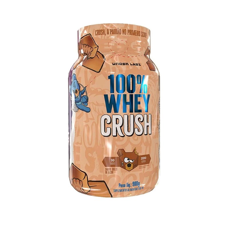 100% Whey Crush Pote 900g -Under Labz - Dulce de Lenche