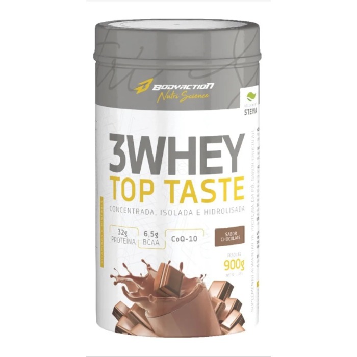 3 Whey Top Tasty 900g BodyAction - Chocolate
